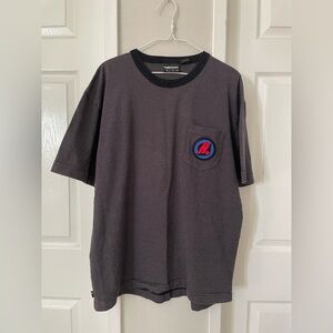 The Hundreds Charcoal Tee with Red Logo